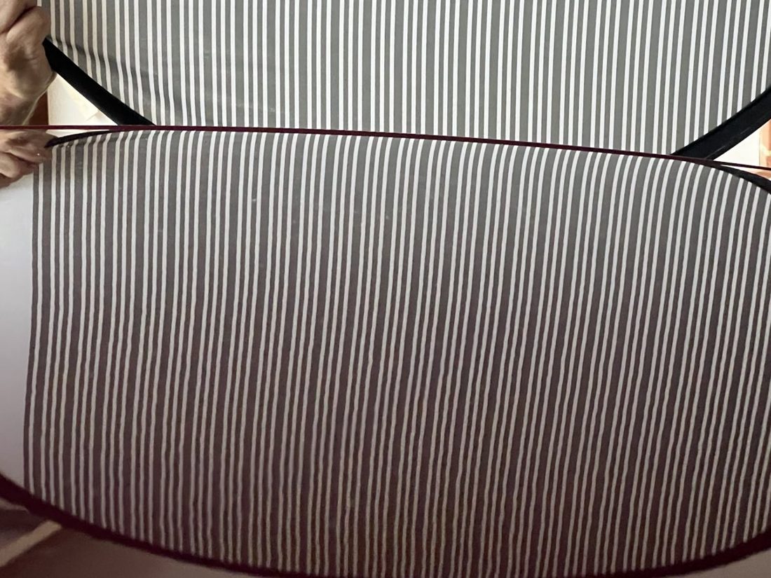 Straight lines on the panel after the repair